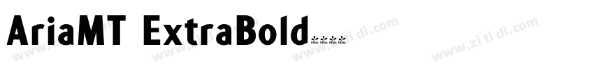 AriaMT ExtraBold字体转换